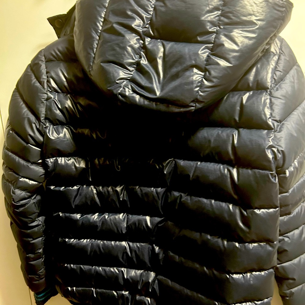 Black zara long boys warm jacket size14-16